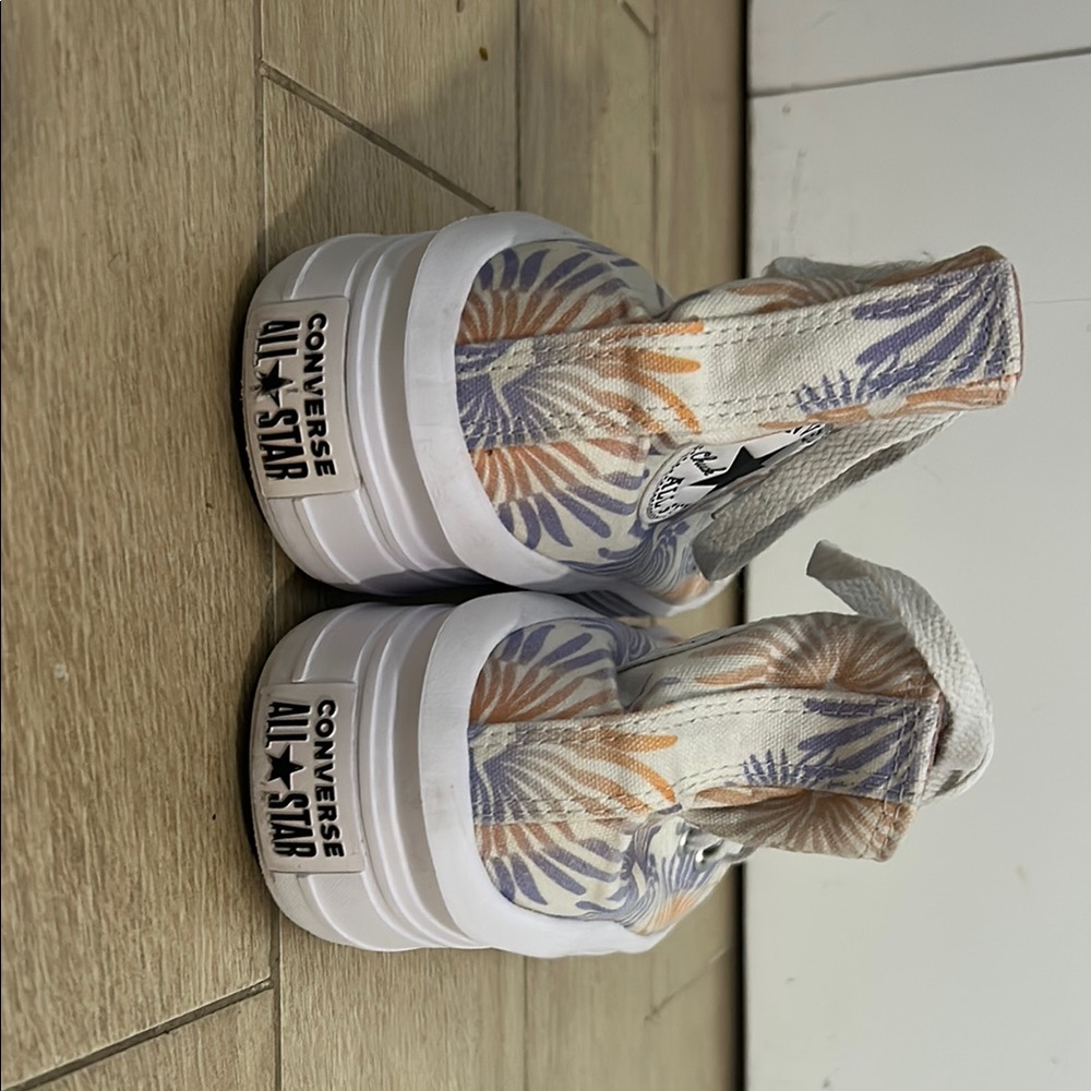 Converse Chuck Taylor All Star Platform Sneakers with Orange/Purple Detail - Picture 9 of 13